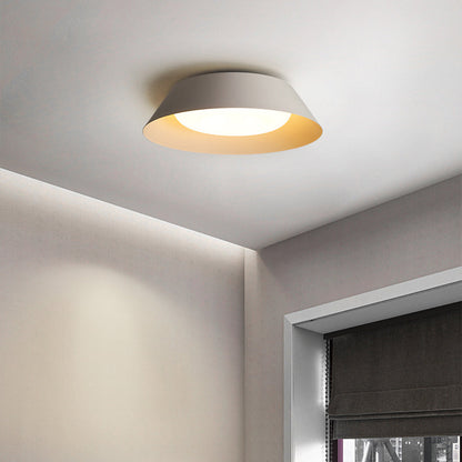 Arisha Nordic Bowl Metal/ Flush Mount Ceiling Light, White