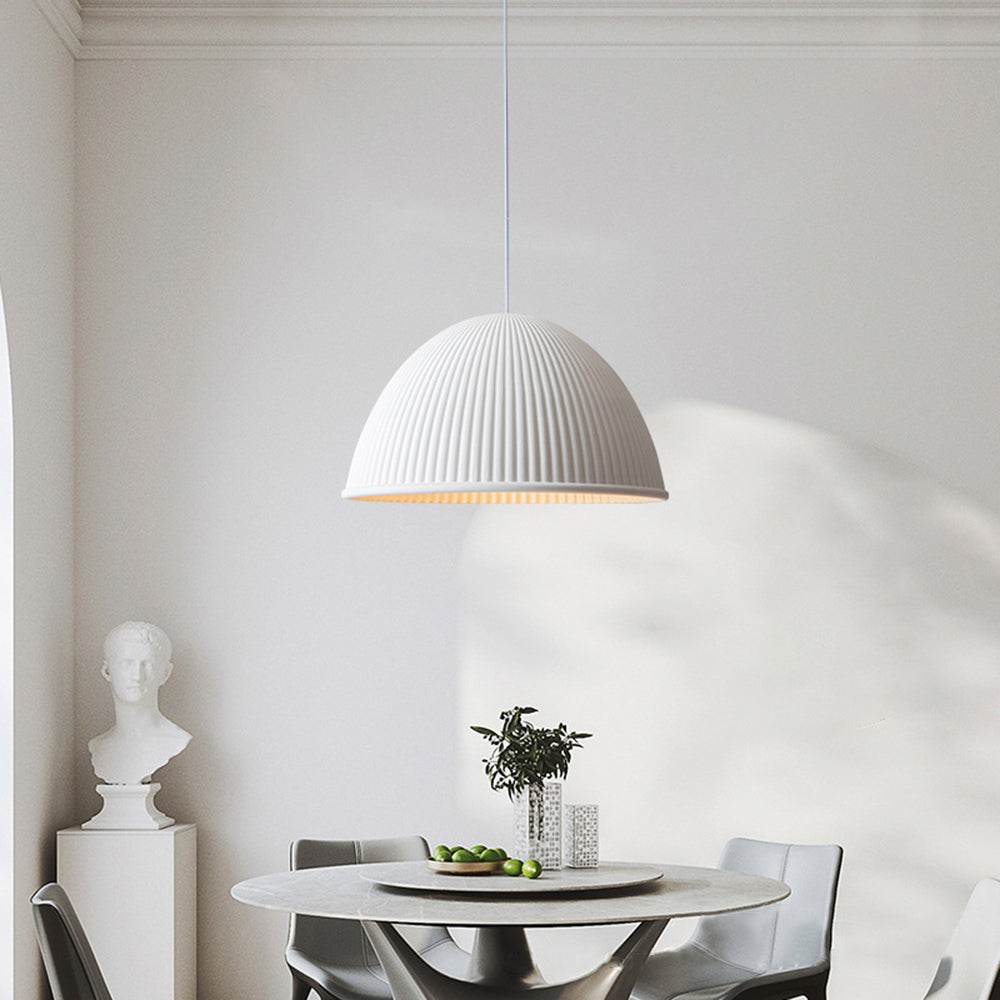 Valentina Modern Semi Resin Pendant Light, Grey/Black/White