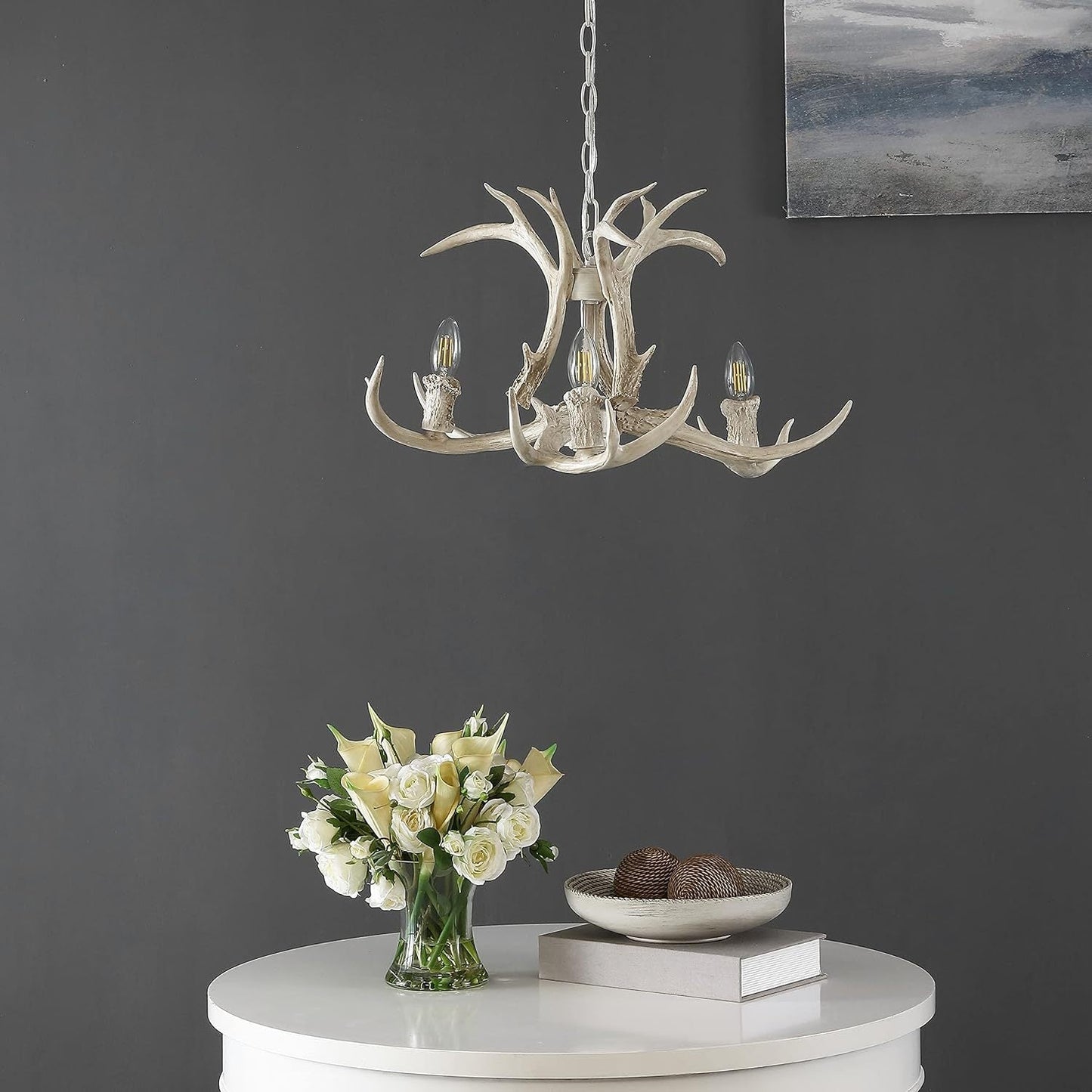 Silva Retro LED Pendant Light White Metal Resin Dining Room/Bedroom