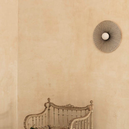 Valentina Vintage binnenwandlamp cirkel hars woonkamer slaapkamer