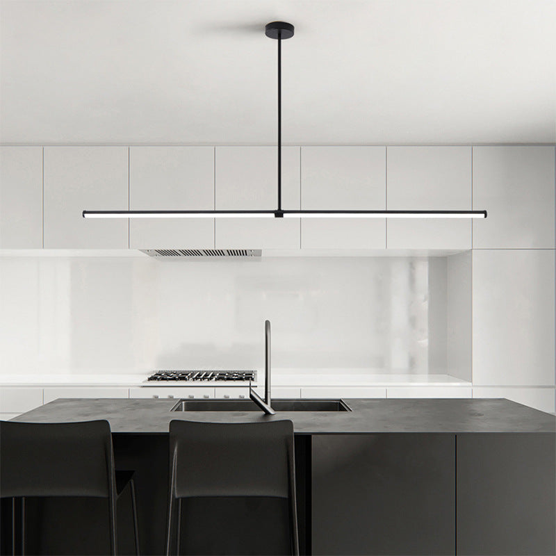 Suspension Arisha - Minimaliste Noire LED Moderne pour Salle à Manger et Bureau