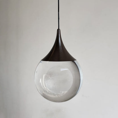 Aria Minimalist Moon Metal Pendant Light,Black