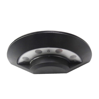 Ray Wall Lamp Flying Saucer, Metal LED, Black, Outdoor