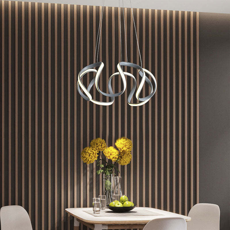Clyra Modern Irregular Flower Pendant Light, 3 Colors