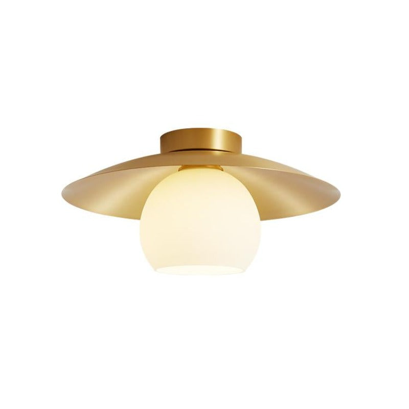 Arisha Nordic Retro LED Unterputz Deckenleuchte Metall Glas Korridor