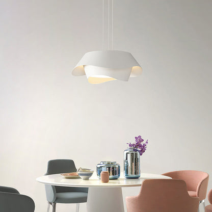 Arisha Art Déco Lampe à suspension en forme de fleur Blanc