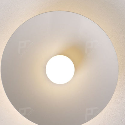 Arisha Modern Flush Mount Ceiling Light White Red Black Metal Balcony