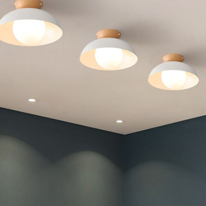 Muto Nordic Suspension/Plafonnier Bois/Métal Noir Cuisine Balcon
