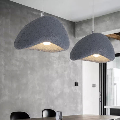 Avi Wabi Sabi Bread Shape Resin Pendant Light, Resin, 4 Color