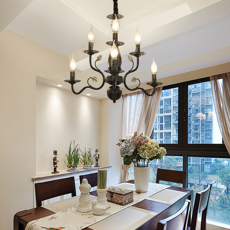 Silva Chandelier  Rustic Glass Living Room Bedroom
