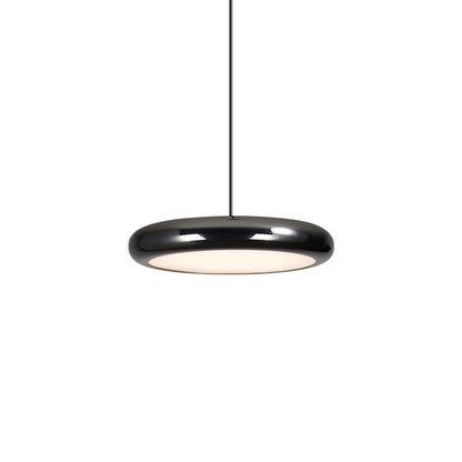 Aria Modern Minimalist Pendant Light Red Black Silver Metal Bedroom
