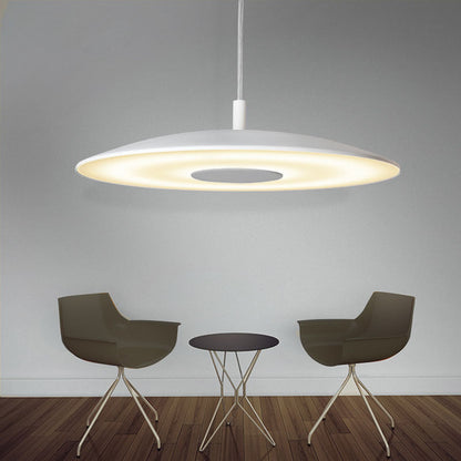 Arisha  kitchen  Pendant Light White& Nickel Post Modern