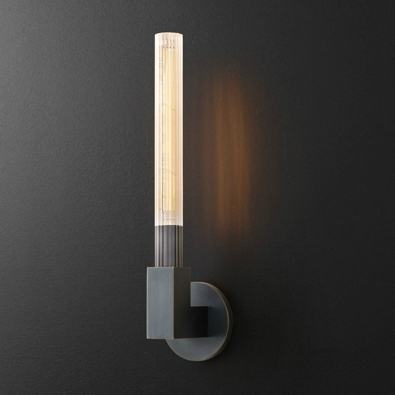 Kristy Indoor Wall Lamp Glass  Brass Mid-century Restaurant Bedroom