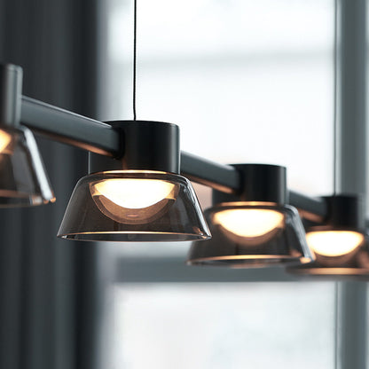 Arisha Modern Linear Metal Pendant Light,Black