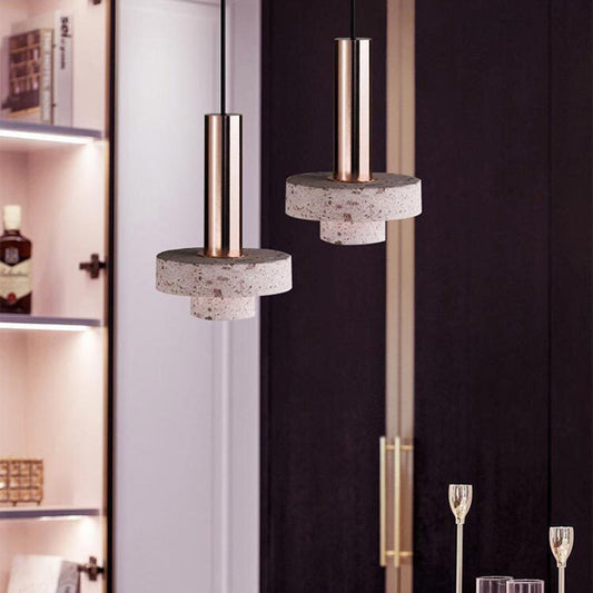 Arisha moderne LED-art-deco kleurrijke hanglamp, terrazzo