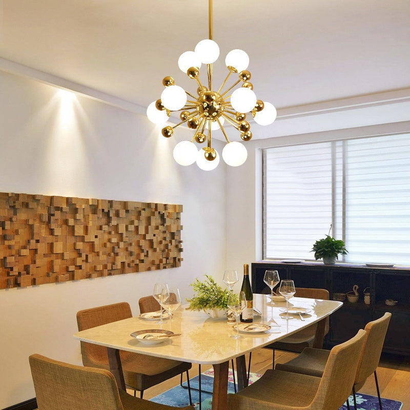 Silva moderne LED lustre or verre salon/salle à manger/chambre à coucher