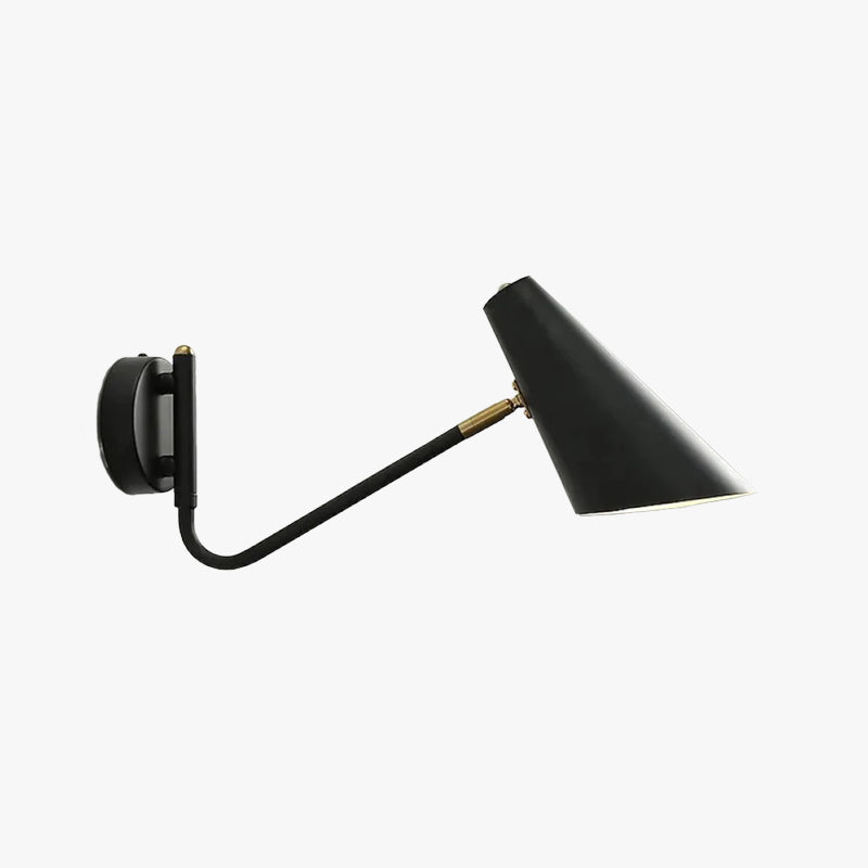 Epoch Rotatable Wall Lamp, Black & White & Gold, Bedroom