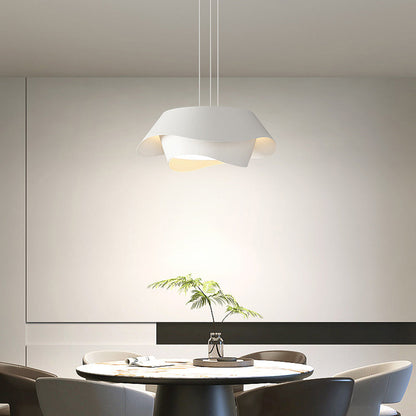 Arisha Art Déco Lampe à suspension en forme de fleur Blanc