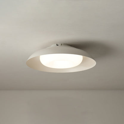 Arisha Nordic Bowl Flush Mount Ceiling Light, White