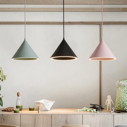 Aria Funnel-Shape Colourful LED Pendant Light
