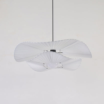 Ritta Modern Nordic Cloth/Metal Shell Pendant Light, White