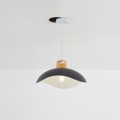 Valentina Colorful Shade Single Pendant Lights, Wood & Metal
