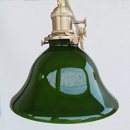 Tiffany Vintage Foldable  Wall Lamp, Green/White