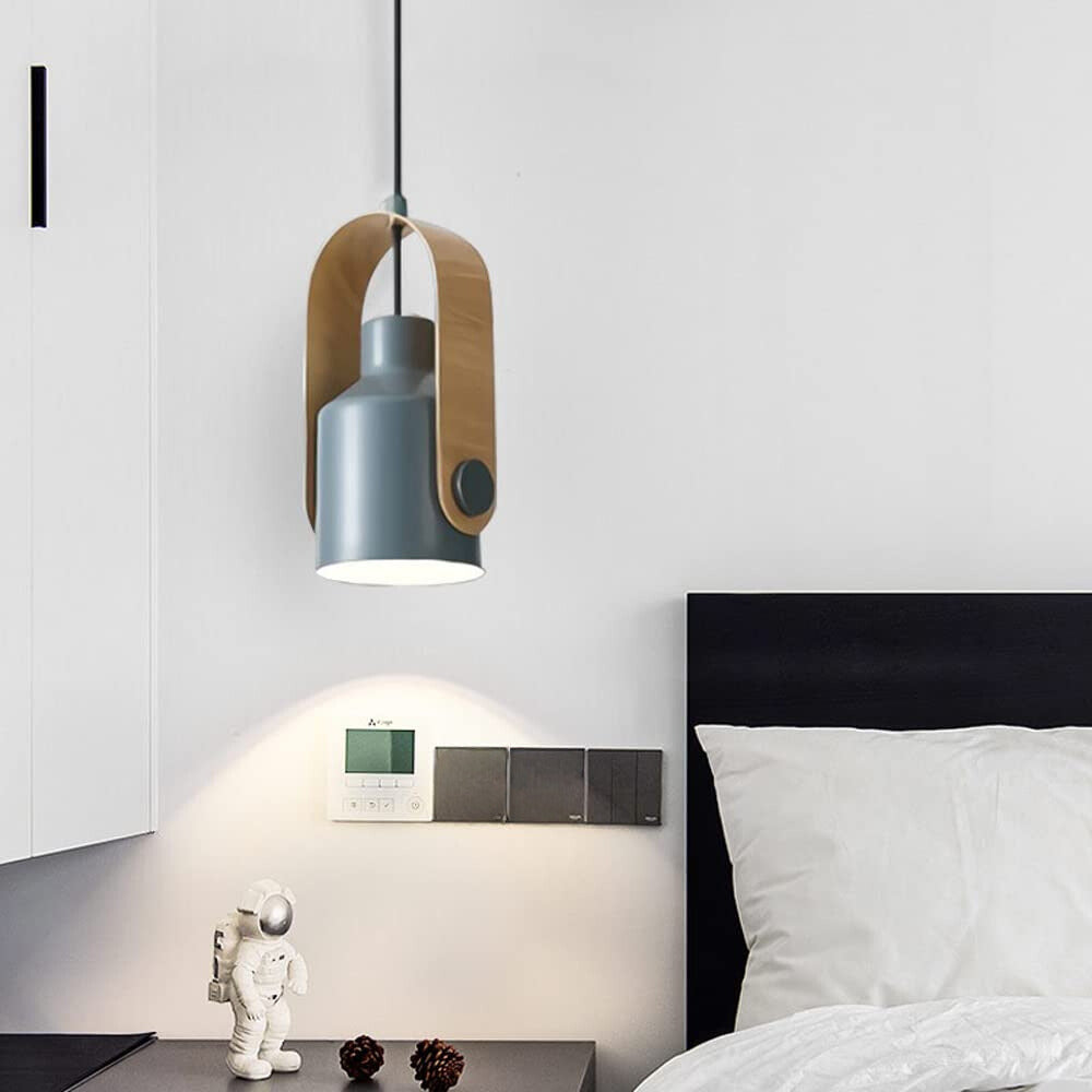 Valentina Moderne LED-Pendelleuchte aus Metall, weiß, grün, schwarz, für Schlafzimmer