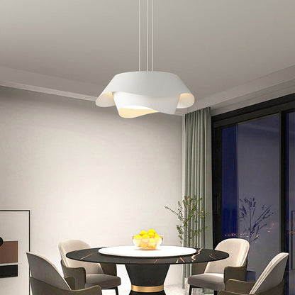 Arisha Art Déco Lampe à suspension en forme de fleur Blanc