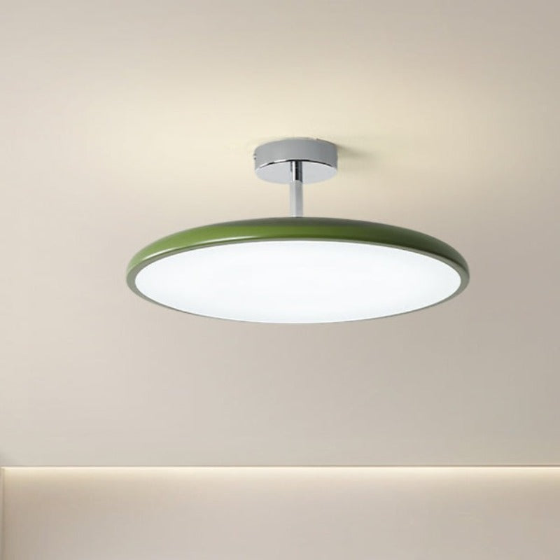 Valentina Vintage Flush Mount Ceiling Light Metal Red/White/Green LED Bedroom
