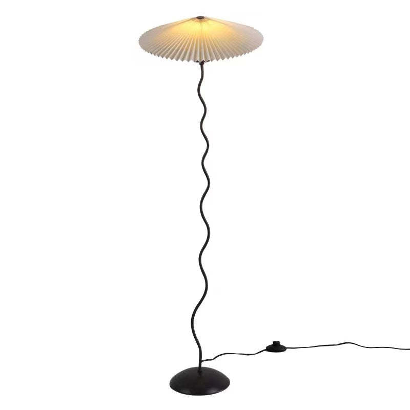 Lampadaire LED moderne en tissu champignon Ritta