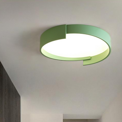 Plafonnier Arisha moderne rond encastré LED double couche