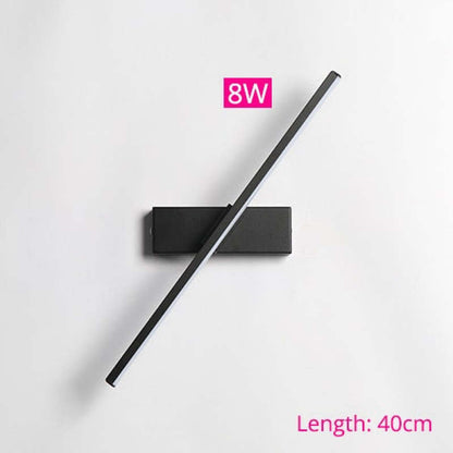 Struve Rotatable Wall Lamp for Bedroom, Black/White