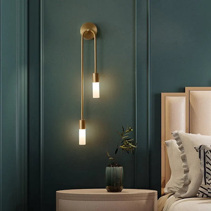 Rime Modern Wall Sconce for Bedeside Gold 2 PCS