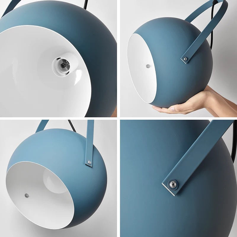 Aira Colorful Art Deco Pendant Light, Spherical,  Bedroom