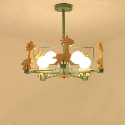 Arisha Giraffes LED Flush Mount Ceiling Light