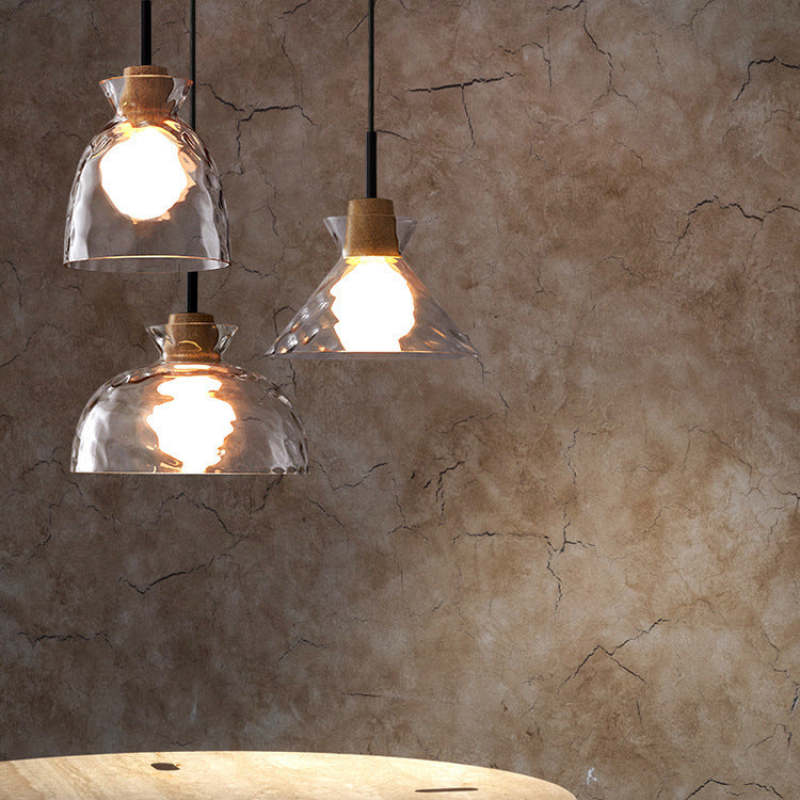Arisha minimalistische geometrische Glas-Pendelleuchte, Esszimmer