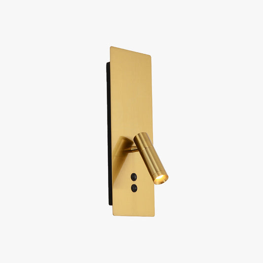 Ray Moderner Taschenlampen-/Wandlampenstrahler aus Metall, Gold/Schwarz/Weiß