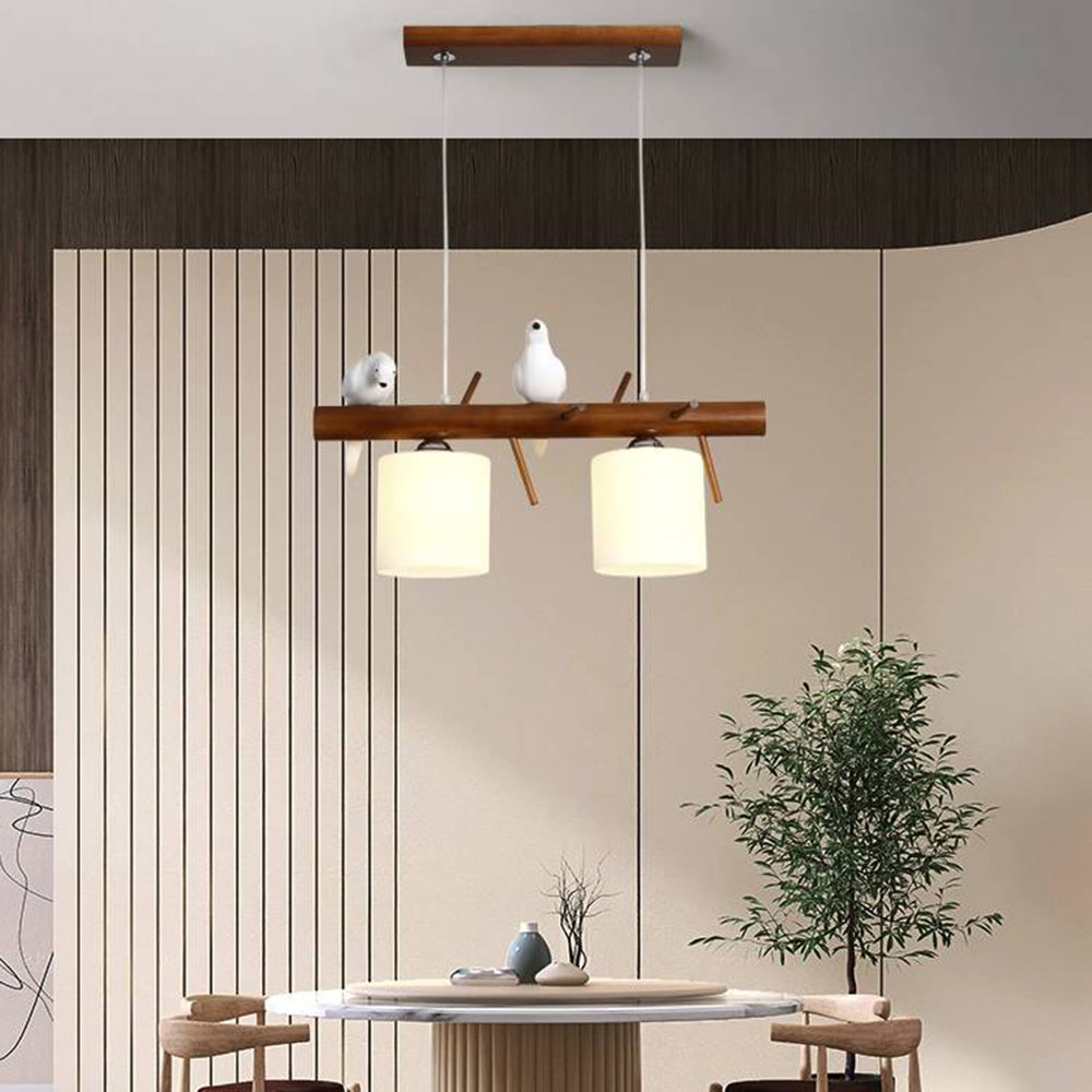 Suspension Muto Bird Bois, 2/3 Têtes