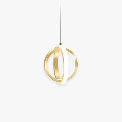Kristy Pendant Light Spherical Modern, Metal, Black/Gold, Kitchen