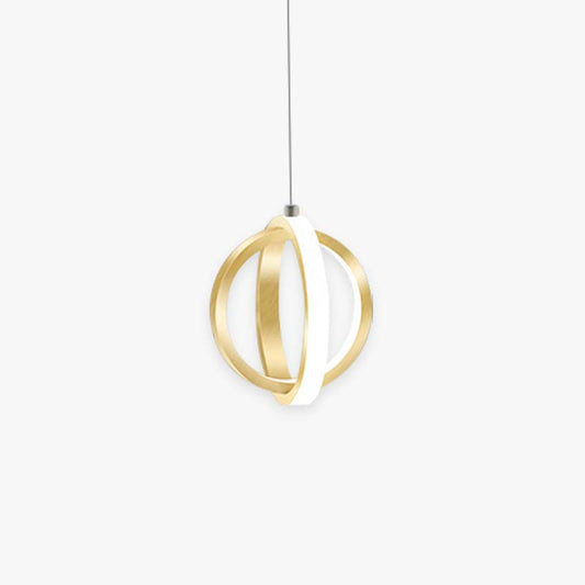 Kristy Pendelleuchte, kugelförmig, modern, Metall, Schwarz/Gold, Küche