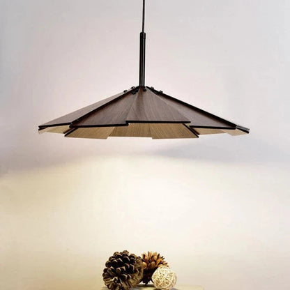 Ritta Vintage LED-Pendelleuchte aus Walnussholz für Schlafzimmer/Bar/Teestube