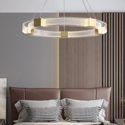 Arisha – suspension moderne ronde/ovale/métal, dorée