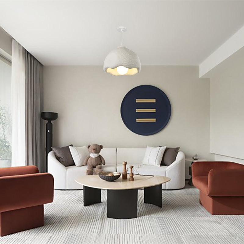 Avi Blumenförmige Pendelleuchte, weiß, Wohnzimmer, Schlafzimmer