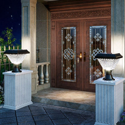 Ray Modern Geometry Outdoor Floor Lamp, Black