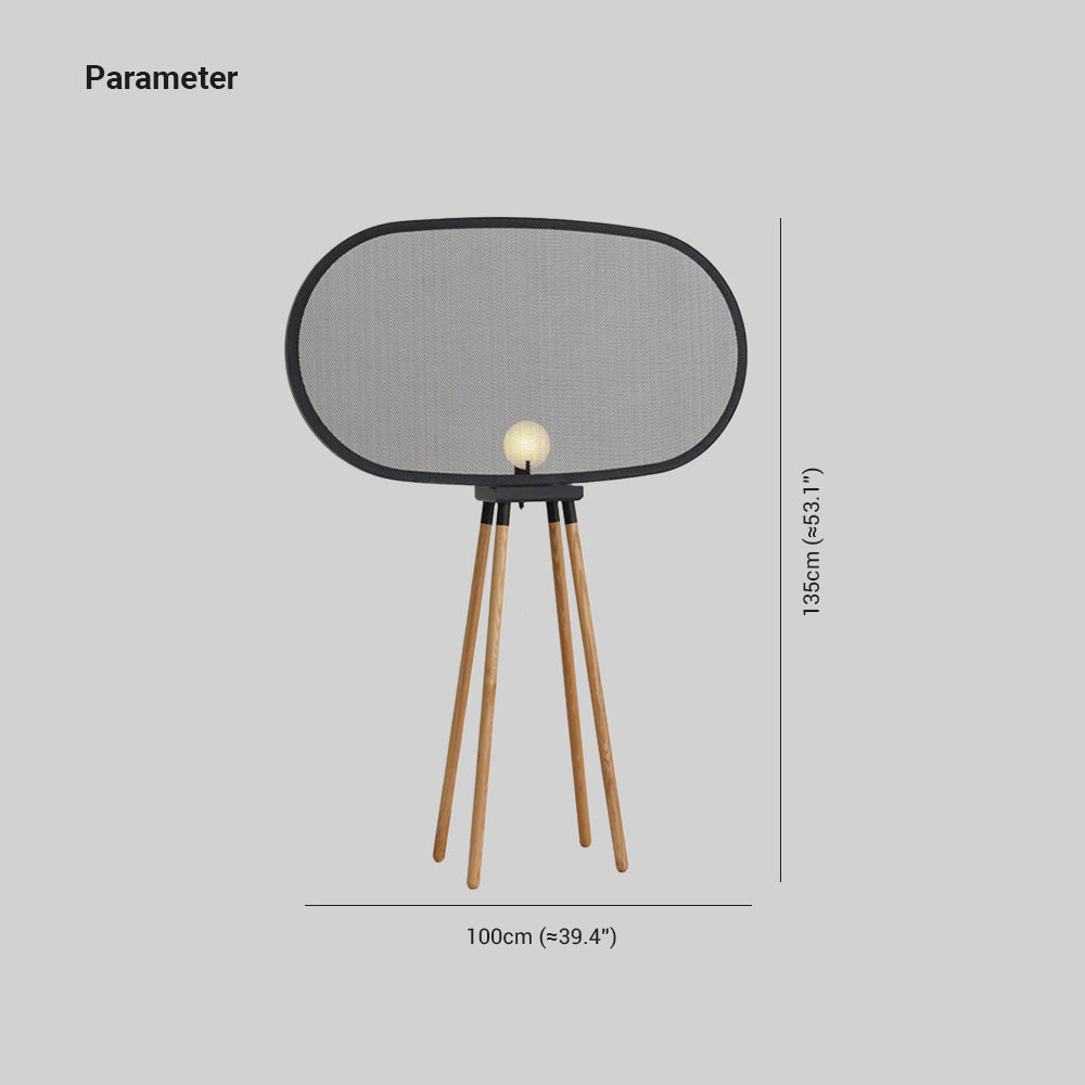 Cooley modernes Design minimalistische Stehlampe, Metall und Holz