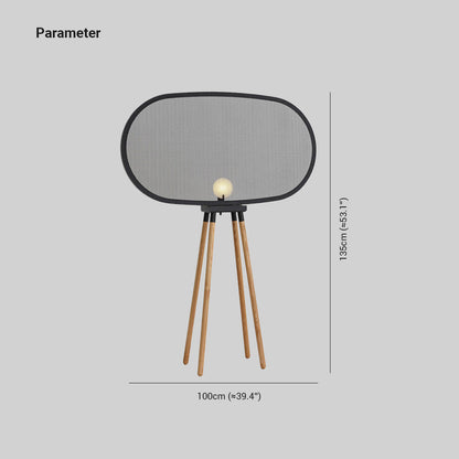 Cooley modernes Design minimalistische Stehlampe, Metall und Holz