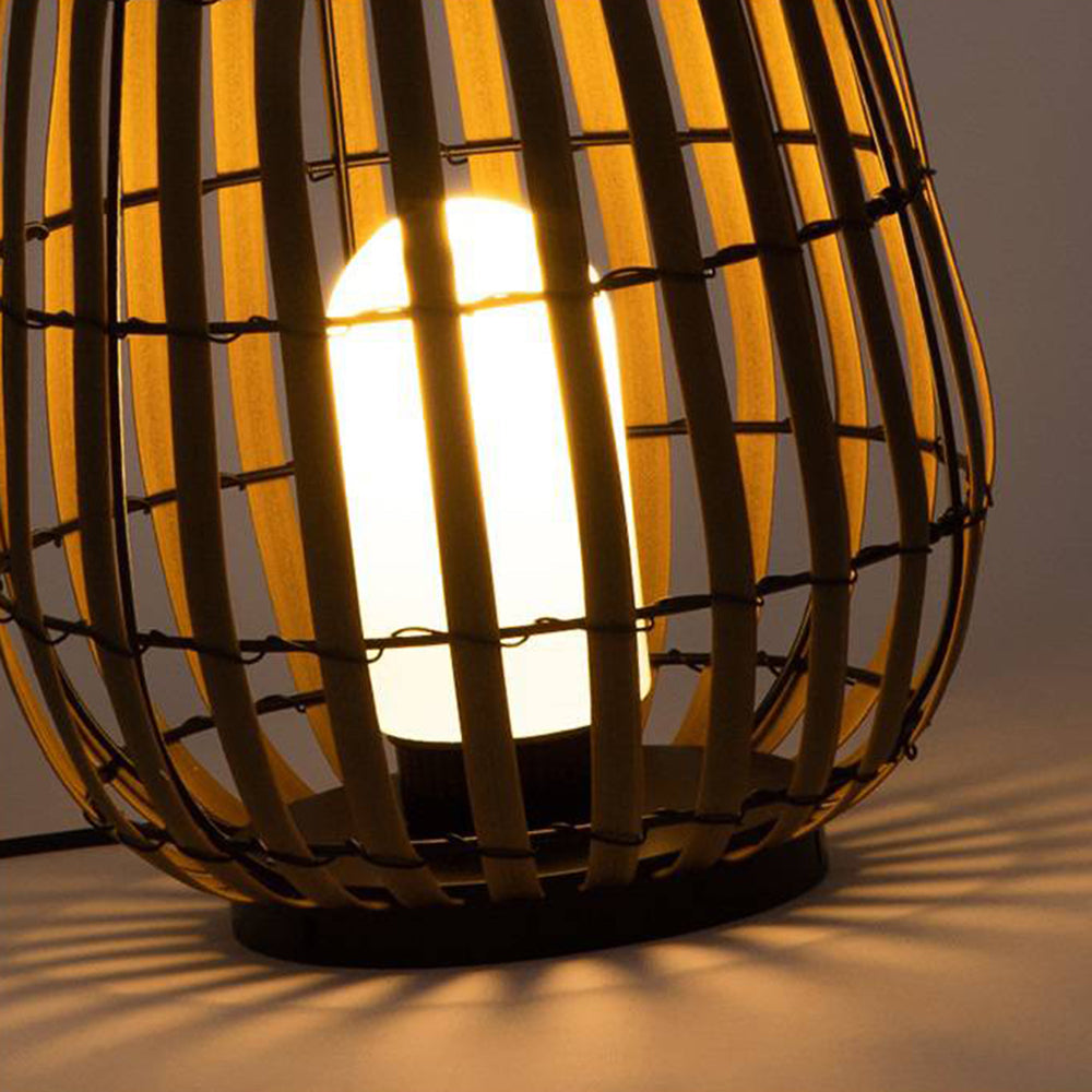 Ray Retro Lantern Solar-/wiederaufladbare Außenstehleuchte, Braun