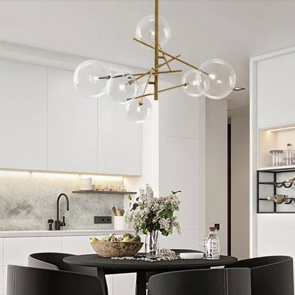 Valentina Bubble Branch Kronleuchter aus Glas/Metall, Küche/Esszimmer