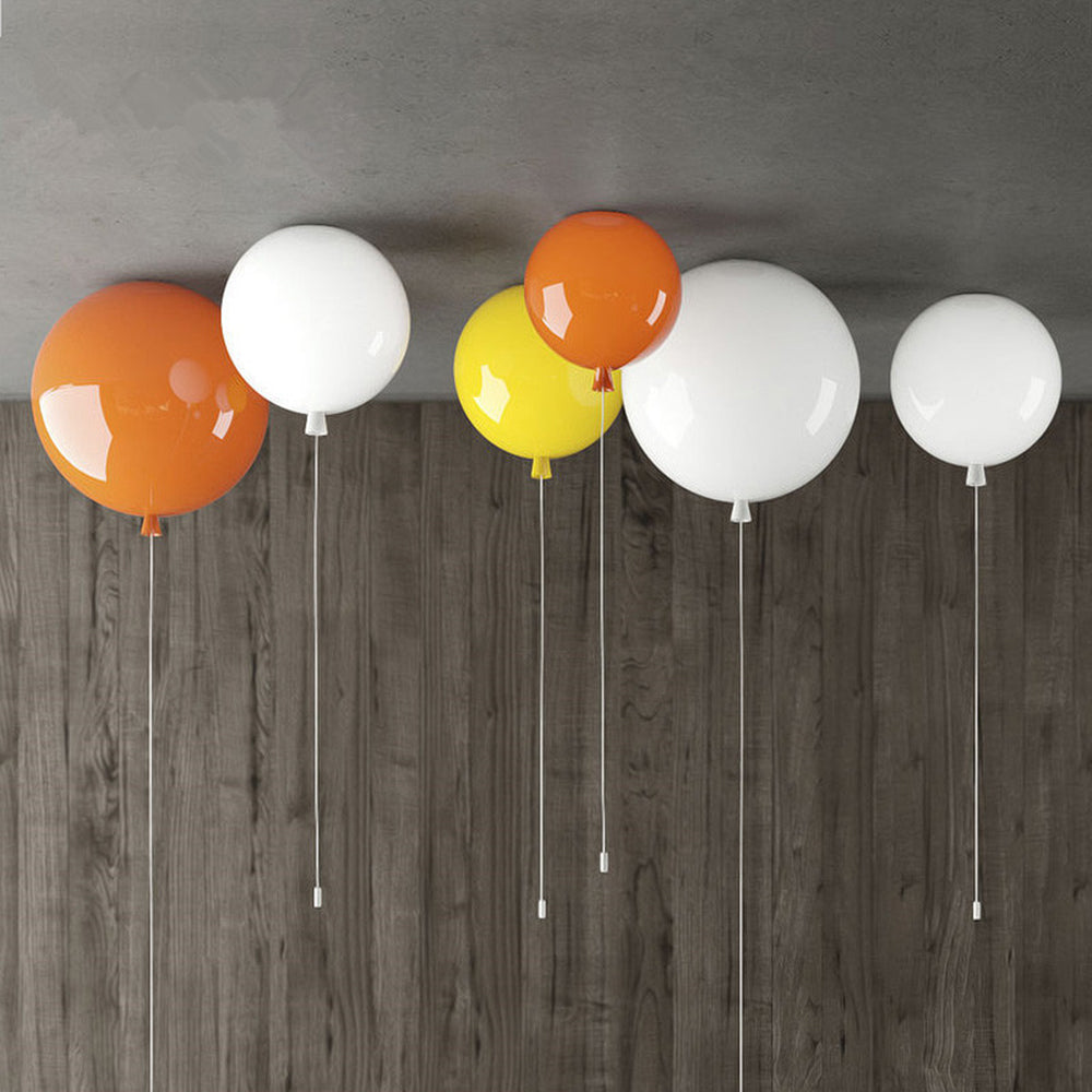 Plafonnier brillant Aria, plafonnier ballon, chambre à coucher